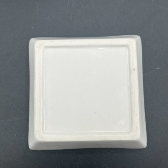 Ocean Jewelry Tray Beach Ring Dish Ceramic Resin Trinket Dish Square 4"‎ - Picture 4 of 4